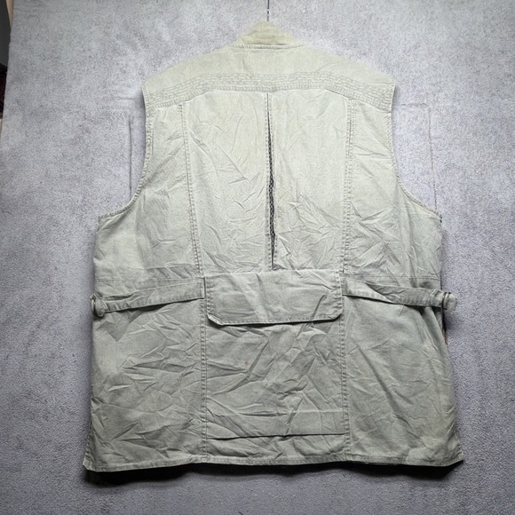 Rothco Outback Safari Utility Vest Beige Cotton Mesh Pockets Men's Medium - Picture 9 of 11